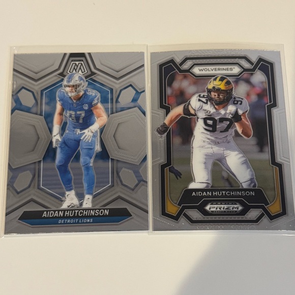 🔥 2024 Aidan Hutchinson (2) Card Panini Mosaic and Prizm Lot - Picture 1 of 6